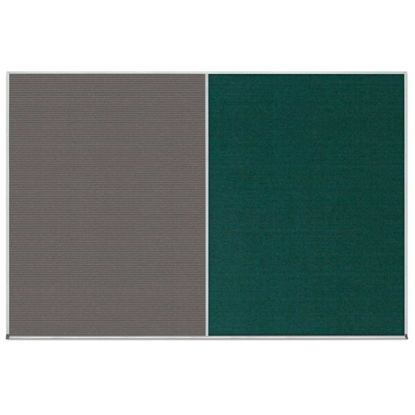 Enclosed Corkboard, 1 Door, 72"x48", 4" Fra